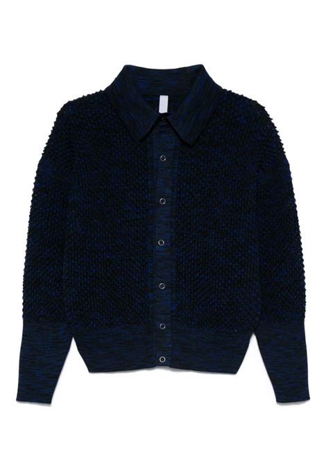 Cardigan a coste in blu Lardini - uomo - LARDINI