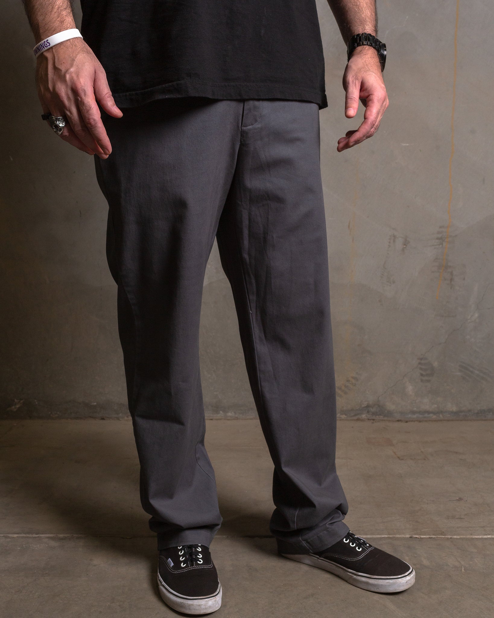 Dixxon Charcoal Chino Pants: Shop Slim Fit for Men | 2026