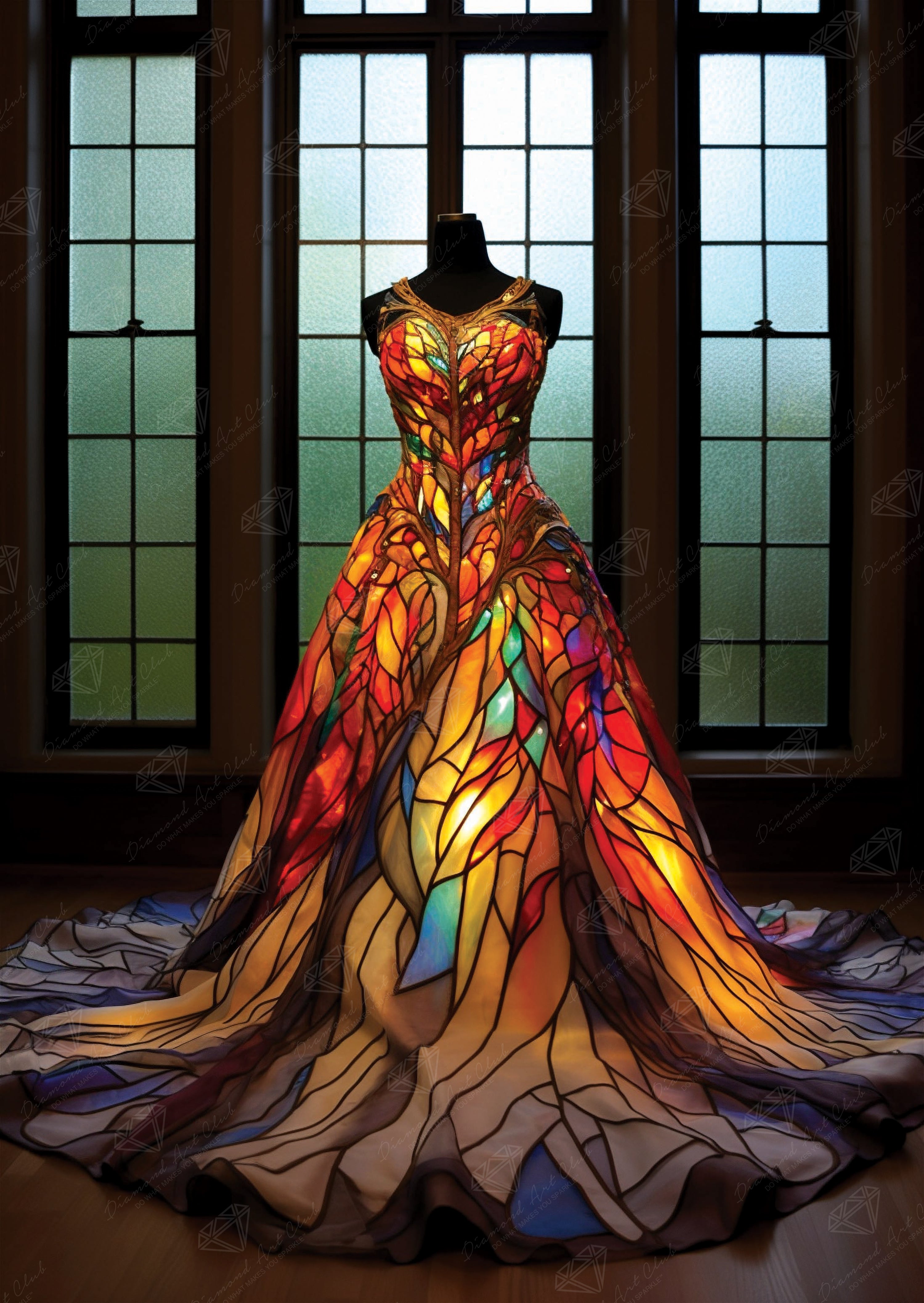 Stained Glass Gown – Diamond Art Club