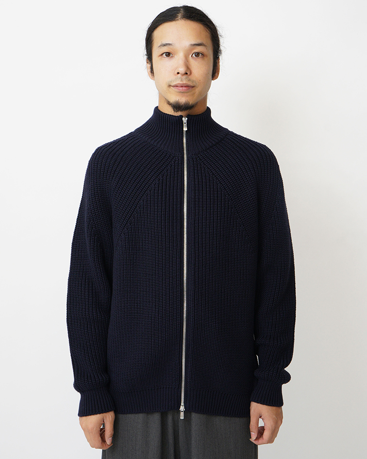 SIGNATURE DRIVES KNIT / NAVY | BATONER (MEN)(バトナー) | KNIT