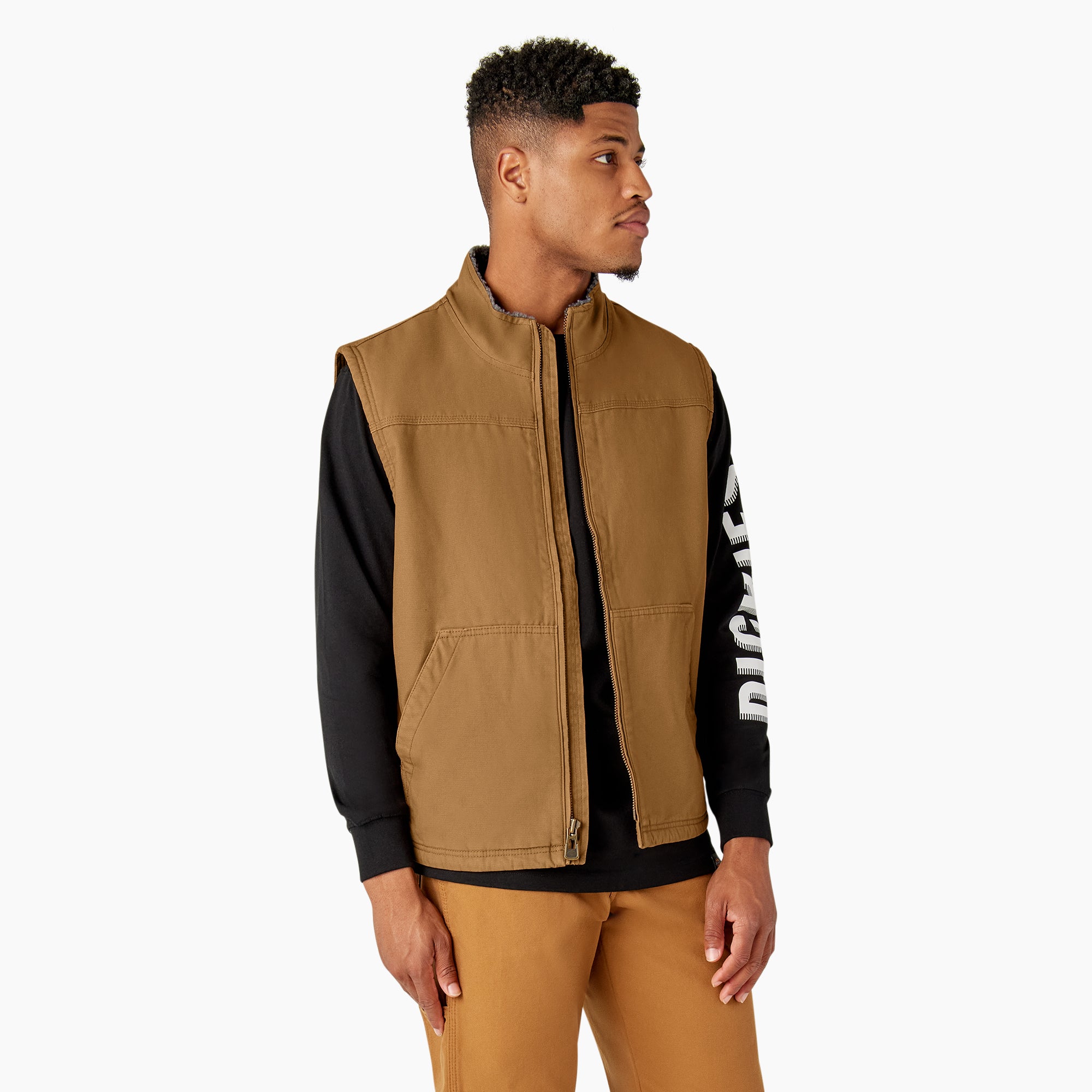 Duck Canvas High Pile Fleece Lined Vest | Dickies US