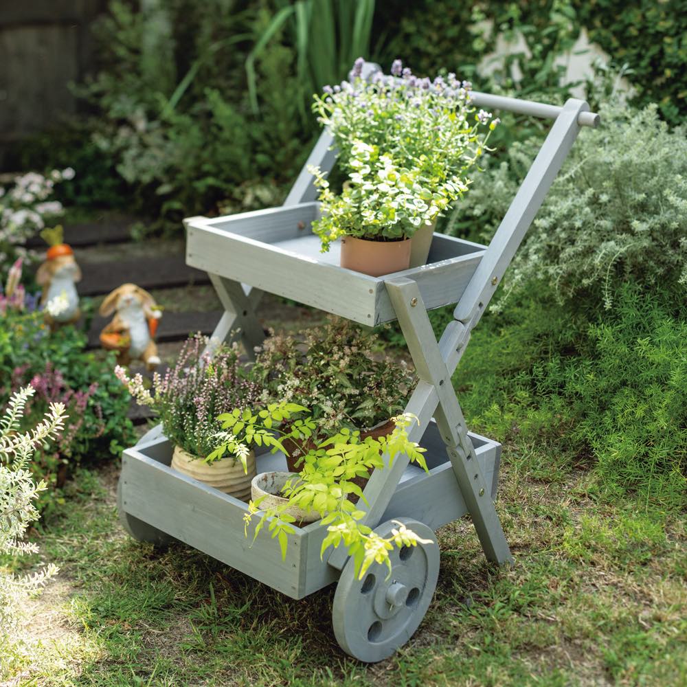 手押し車型フラワースタンド 通販 - ディノス