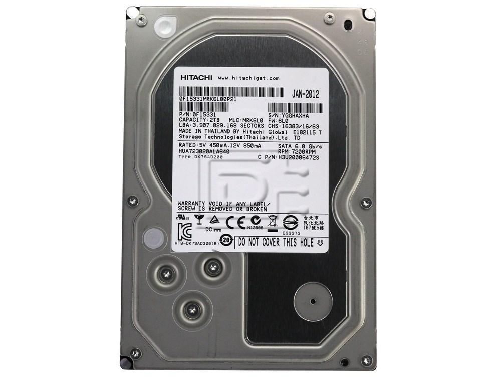 内蔵型ハードディスクドライブ Hitachi/HGST HUS724020ALE640 3.5 HDD