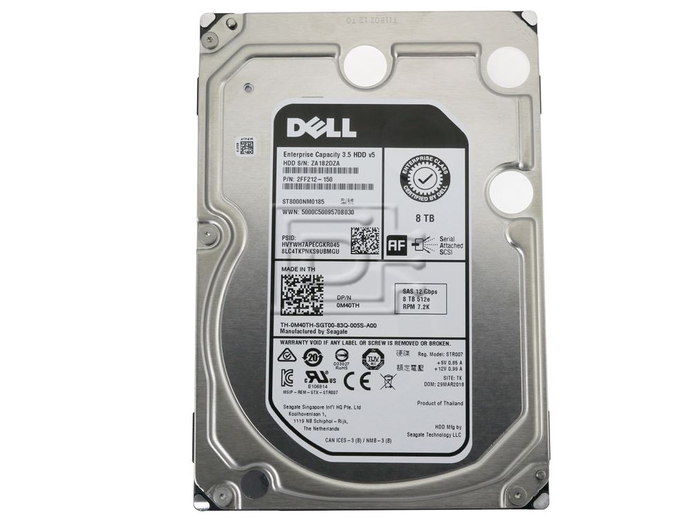 Dell M40TH / VFP4M Seagate ST8000NM0185 8TB 3.5