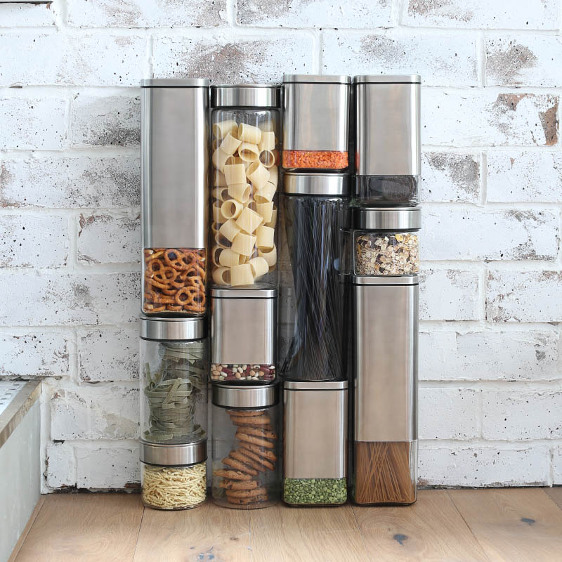 DULTON ONLINE SHOP | CYLINDER JAR WITH PRESS LID L(L): キッチン