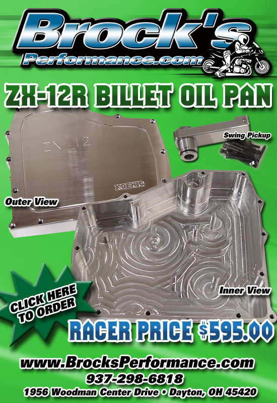 Brock's Performance Products: ZX-12R Billet Oil Pan – Dragbike.com