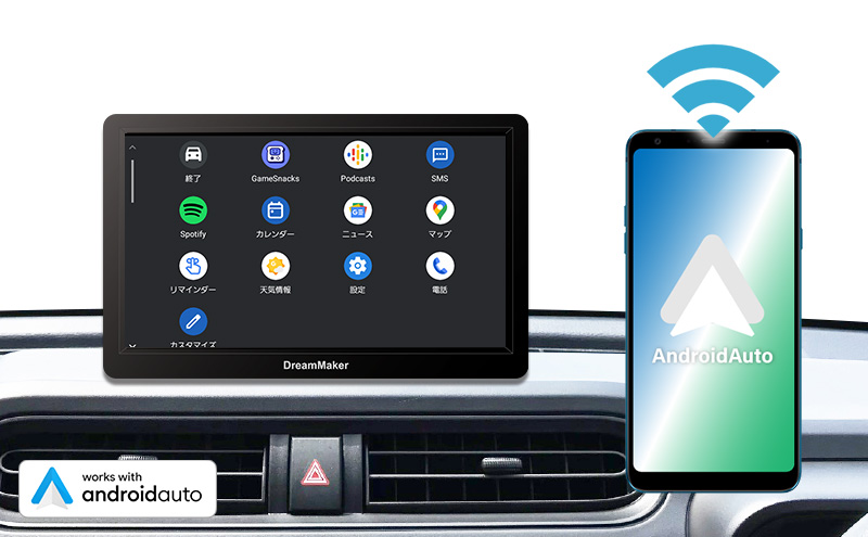 DPA701V 7インチフルセグTV搭載ポータブルディスプレイオーディオ