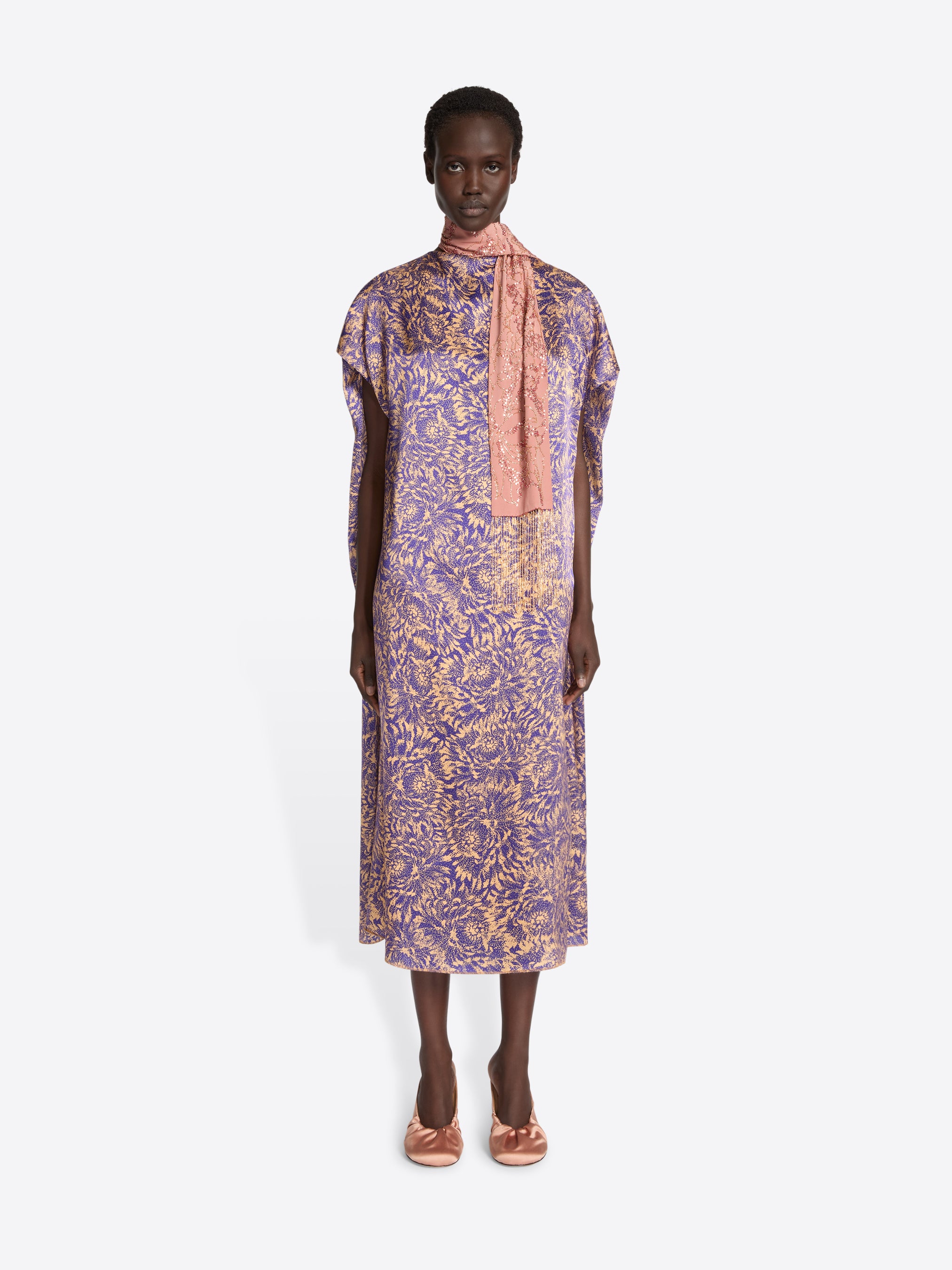 Embellished silk scarf - Autumn-Winter Women | Dries Van Noten