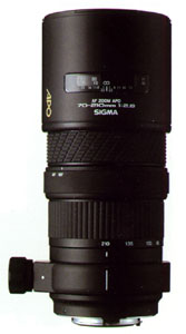 Sigma 70-210mm F2.8 APO A-mount lens info