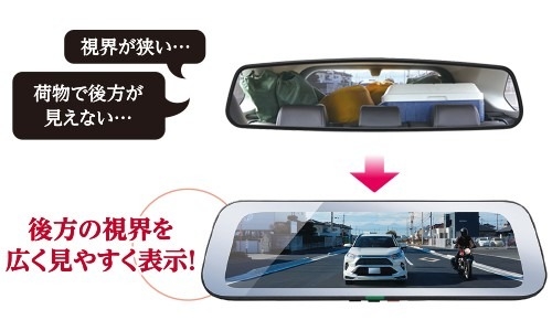 オススメ！】TZ電子インナーミラー型ドライブレコーダー