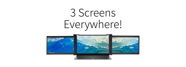 e-TREND｜JAPANNEXT JN-TRI-IPS101HDR [2画面モバイルディスプレイ