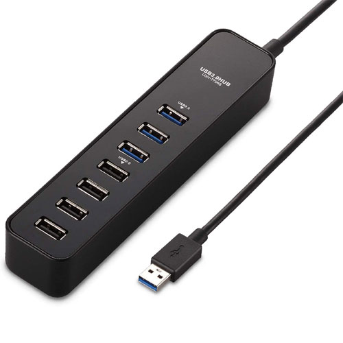 e-TREND｜エレコム U3HC-A430BBK [USB3.1(Gen1)HUB/TypeC/Aメス4/30cm