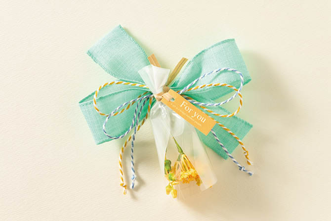 ラッピングAtoZ vol.18 7月をイメージしたリボンと小物の