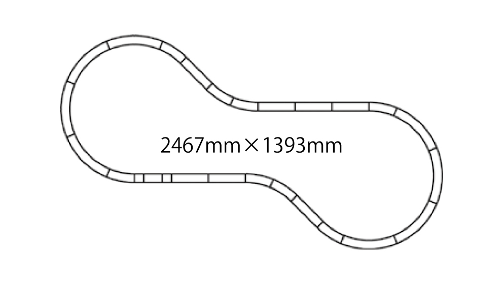 KATO鉄道模型オンラインショッピング V16 外側複線線路セット（R480