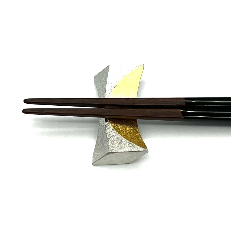 錫箸置 -月- 金箔 1ヶ入 - お買い物｜日本最大級の箸の通販サイトなら