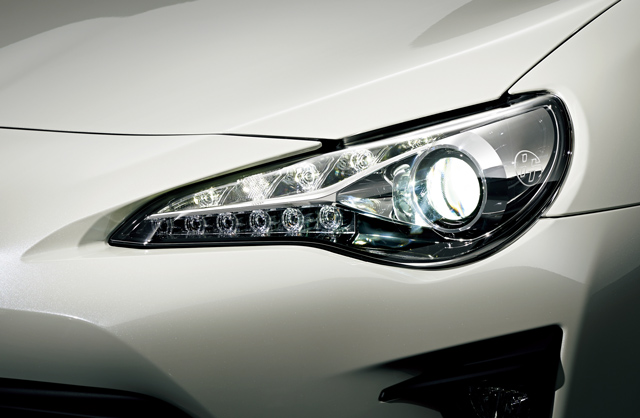 ZN6 86純正ヘッドライト 左右セット ジャンクレンズヒビ割れあり 点灯