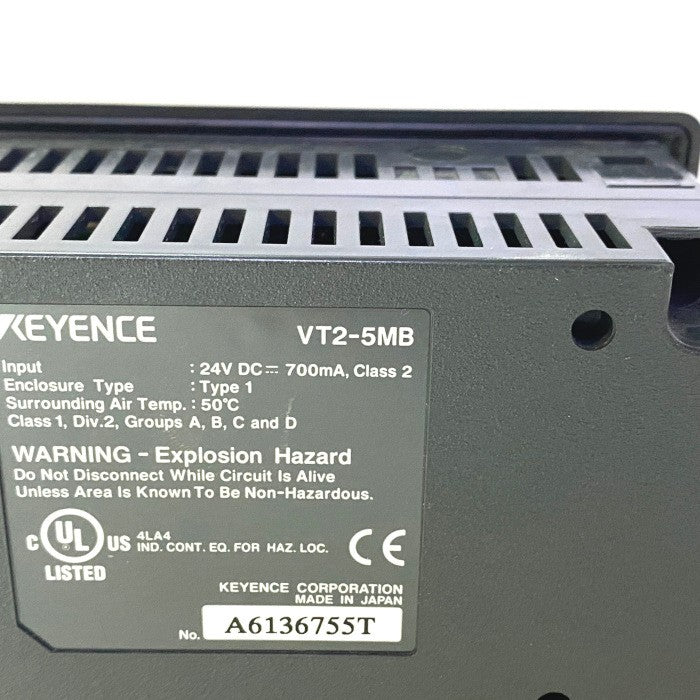 キーエンス 5型モノクロタッチパネル VT2-5MB – e-Spares