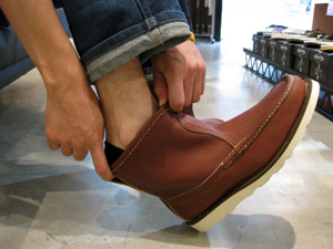 ラッセルモカシン（RUSSELL MOCCASIN）4070 レッドブラウンのサイズ