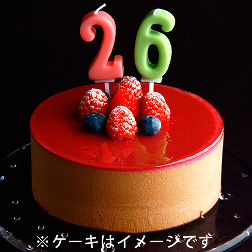 ギフトオプション】数字キャンドル (ろうそく) クリオロ