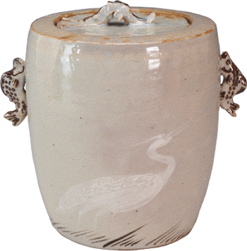 北大路魯山人 白鷺 水指 詳細