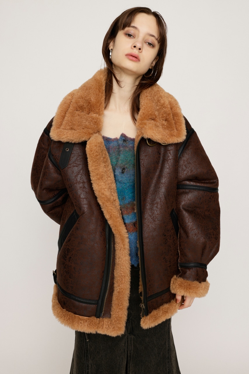 SLY | VINTAGE FAUX SHEARLING ジャケット (ブルゾン ) |SHEL'TTER