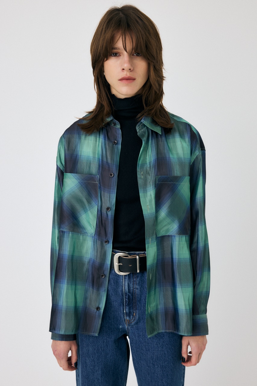 MOUSSY | MIX CHECK ルーズシャツ (シャツ・ブラウス ) |SHEL'TTER