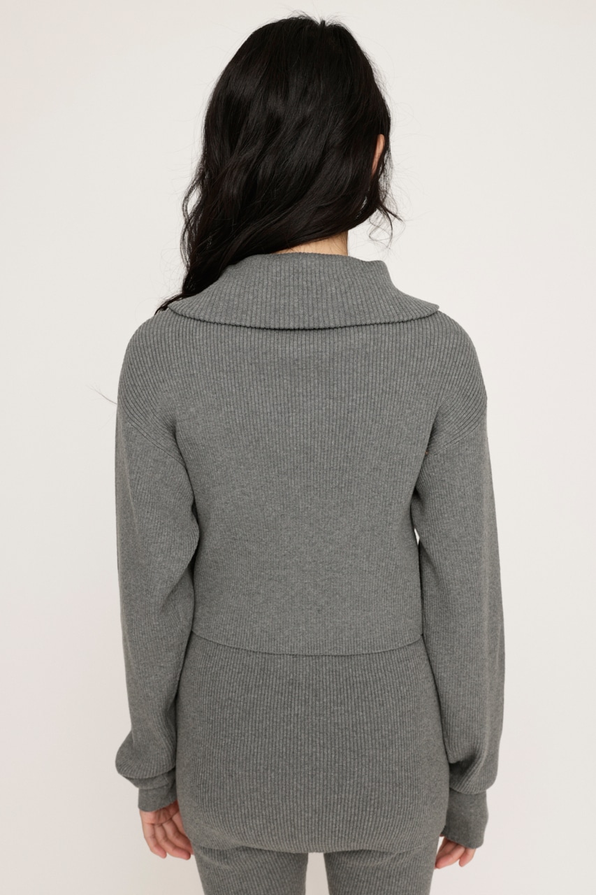 SLY | FRONT ZIP KNIT トップス (ニット ) |SHEL'TTER WEBSTORE