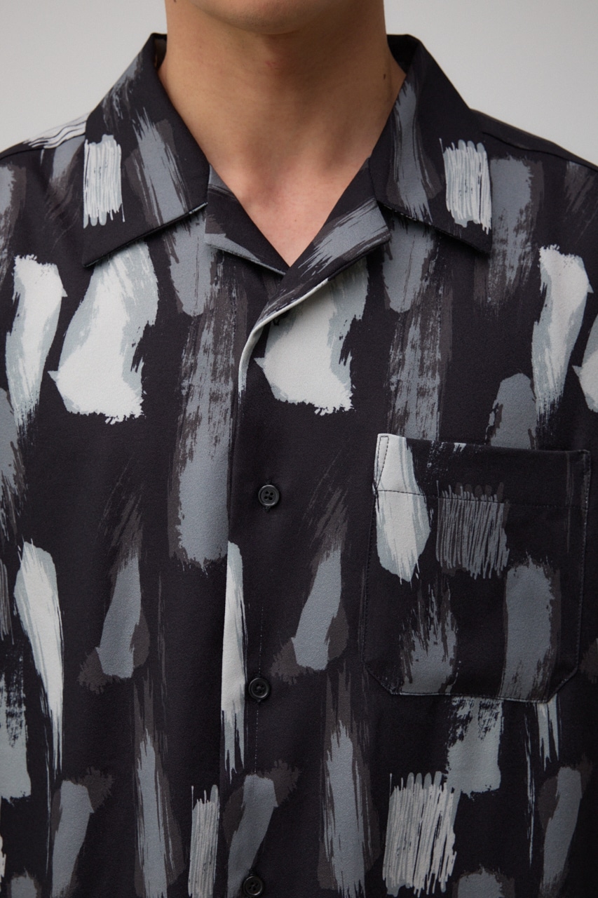 AZUL BY MOUSSY | ランダムペイント開襟シャツ (シャツ・ブラウス