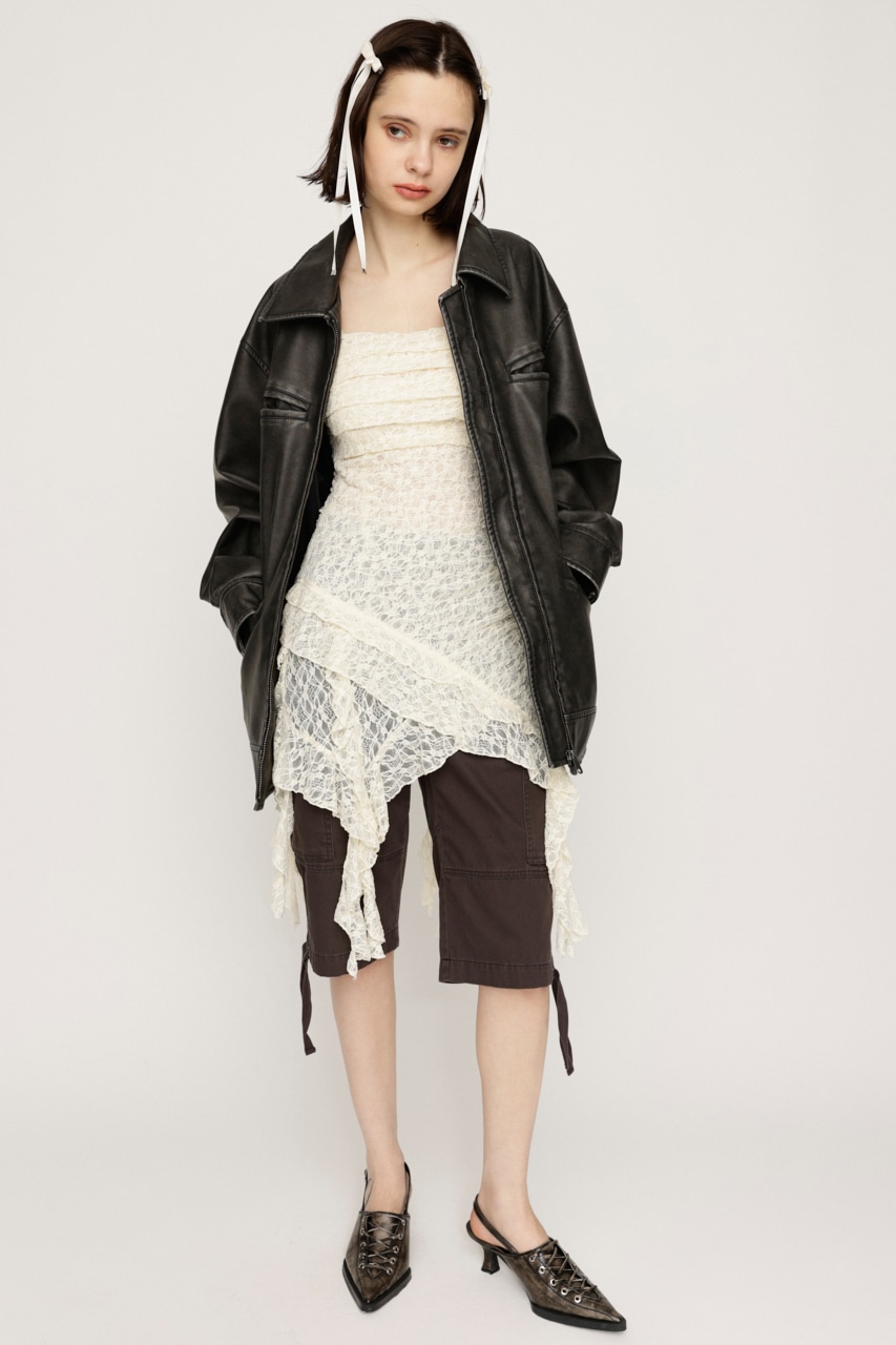 SLY | TUCKED LACE RUFFLE キャミソール (キャミソール ) |SHEL'TTER