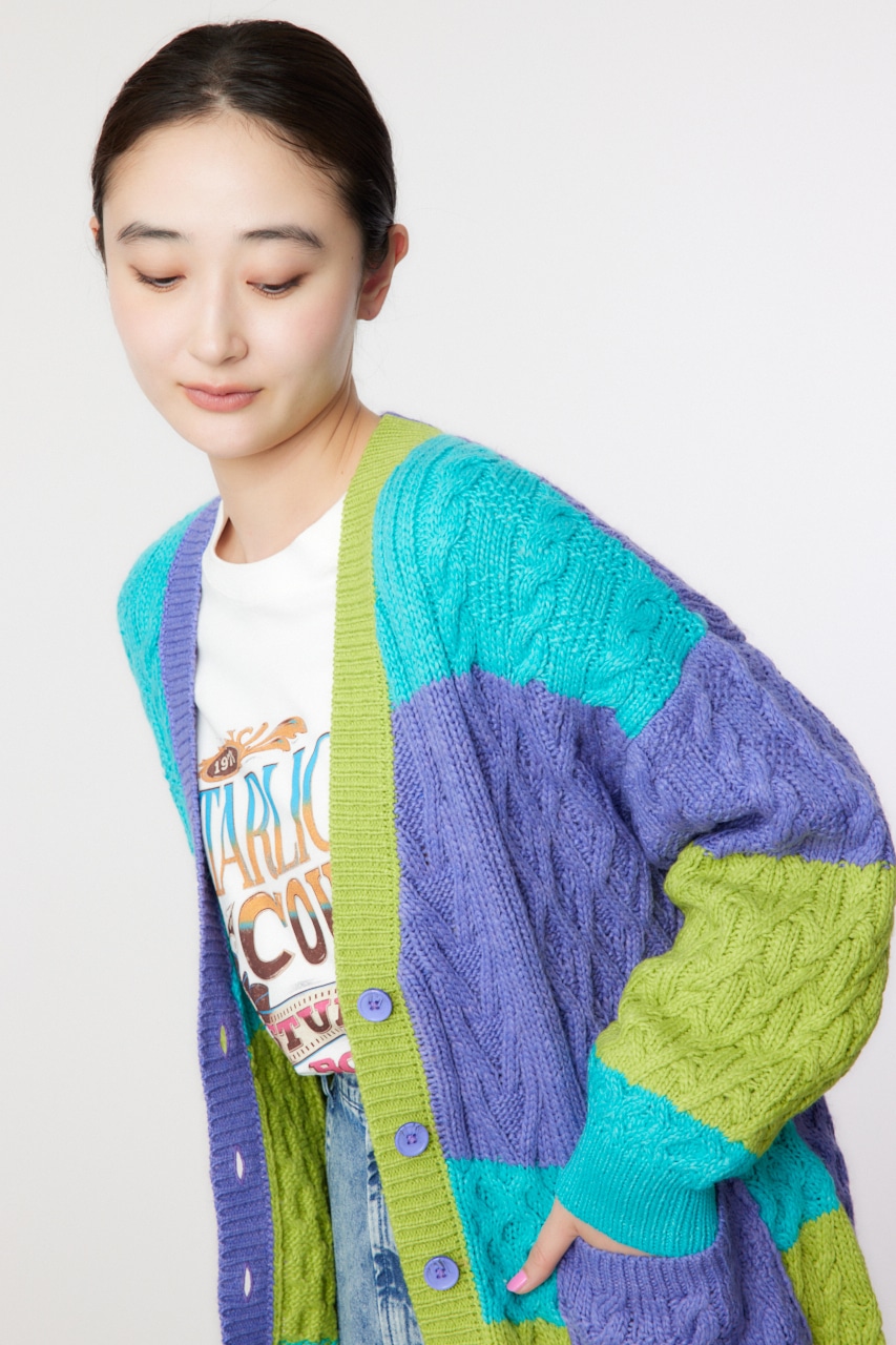 RODEO CROWNS WIDE BOWL | Custom ケーブルニット カーディガン