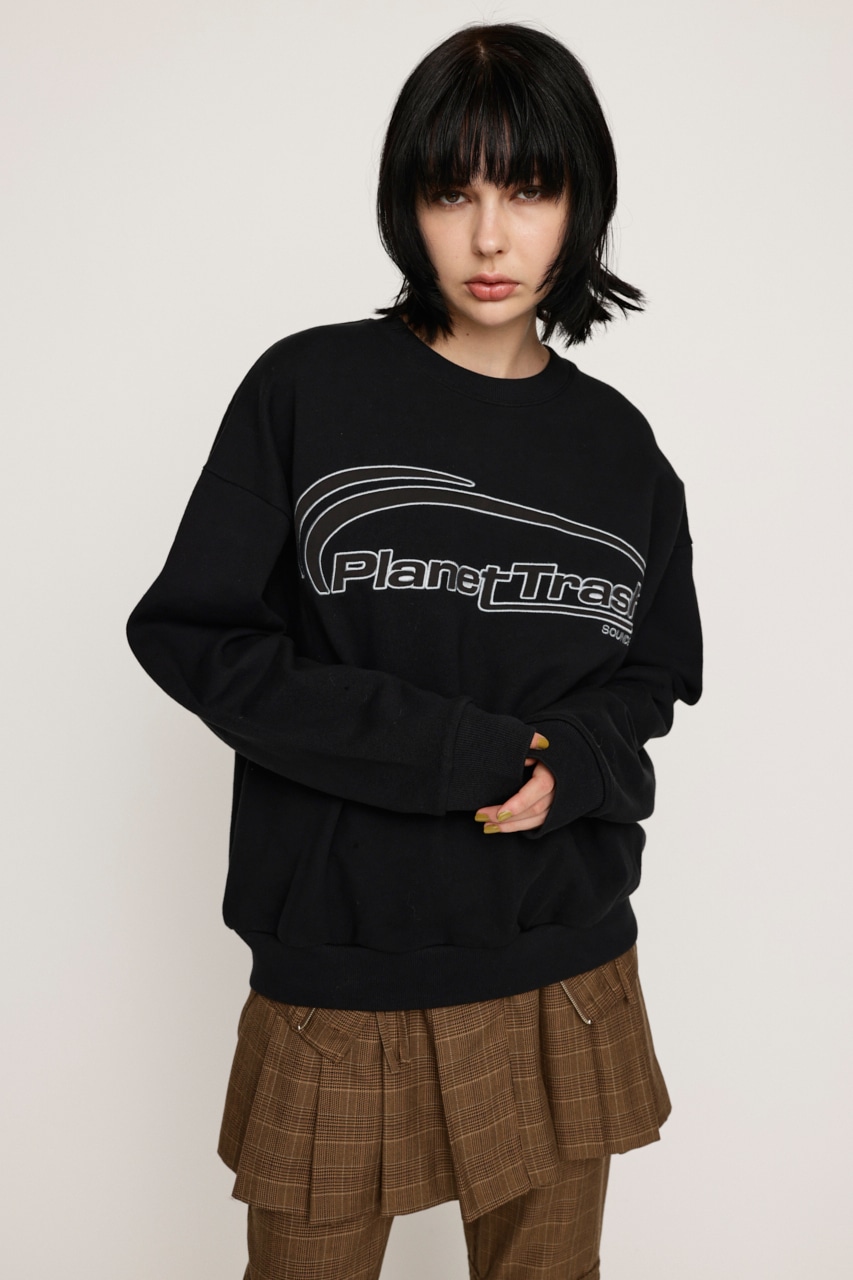 SLY | LOGO STITCH SW トップス (Tシャツ・カットソー(長袖) ) |SHEL