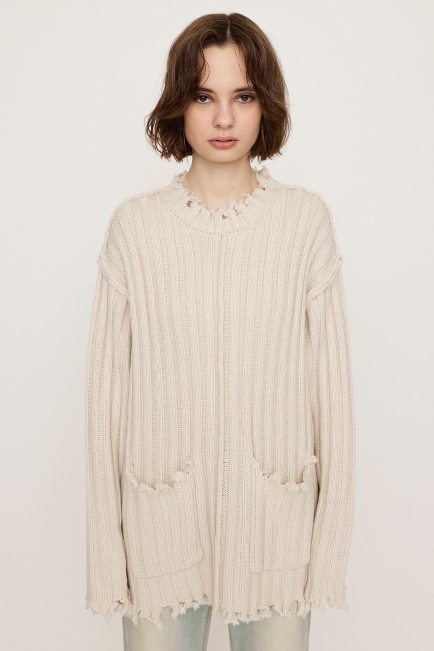 SLY | DAMAGED LG トップス (ニット ) |SHEL'TTER WEBSTORE