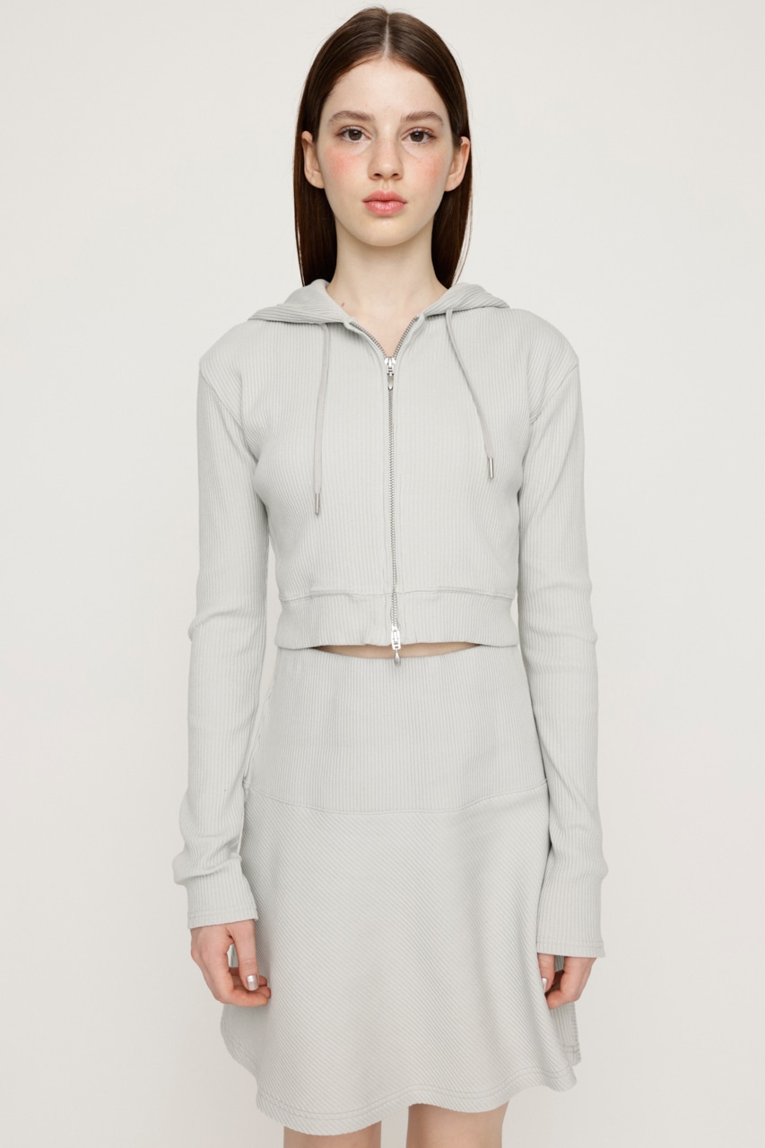 SLY | CROPPED HOODIE FLARE SK 2P (ワンピース(ミニ・ミディアム