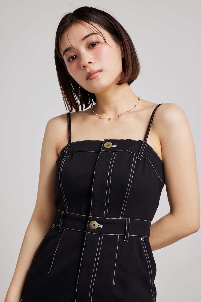 rienda | ベアキャミステッチワークミニOP (ワンピース(ミニ