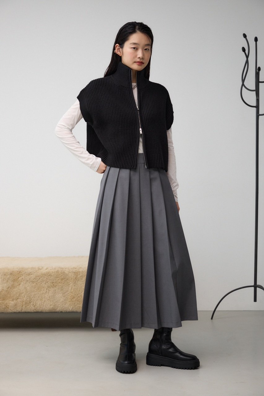 AZUL BY MOUSSY | ジップアップニットベスト (ベスト ) |SHEL'TTER