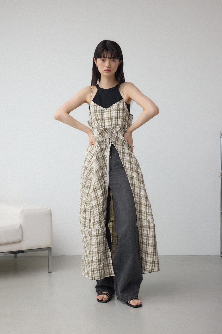 AZUL BY MOUSSY | チェックキャミソール2WAYワンピース (ワンピース