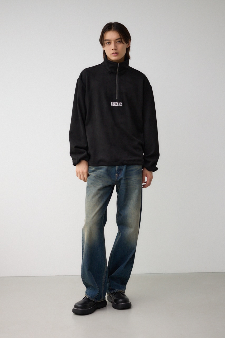 AZUL BY MOUSSY | フェイクスウェードハーフジップPO (その他トップス