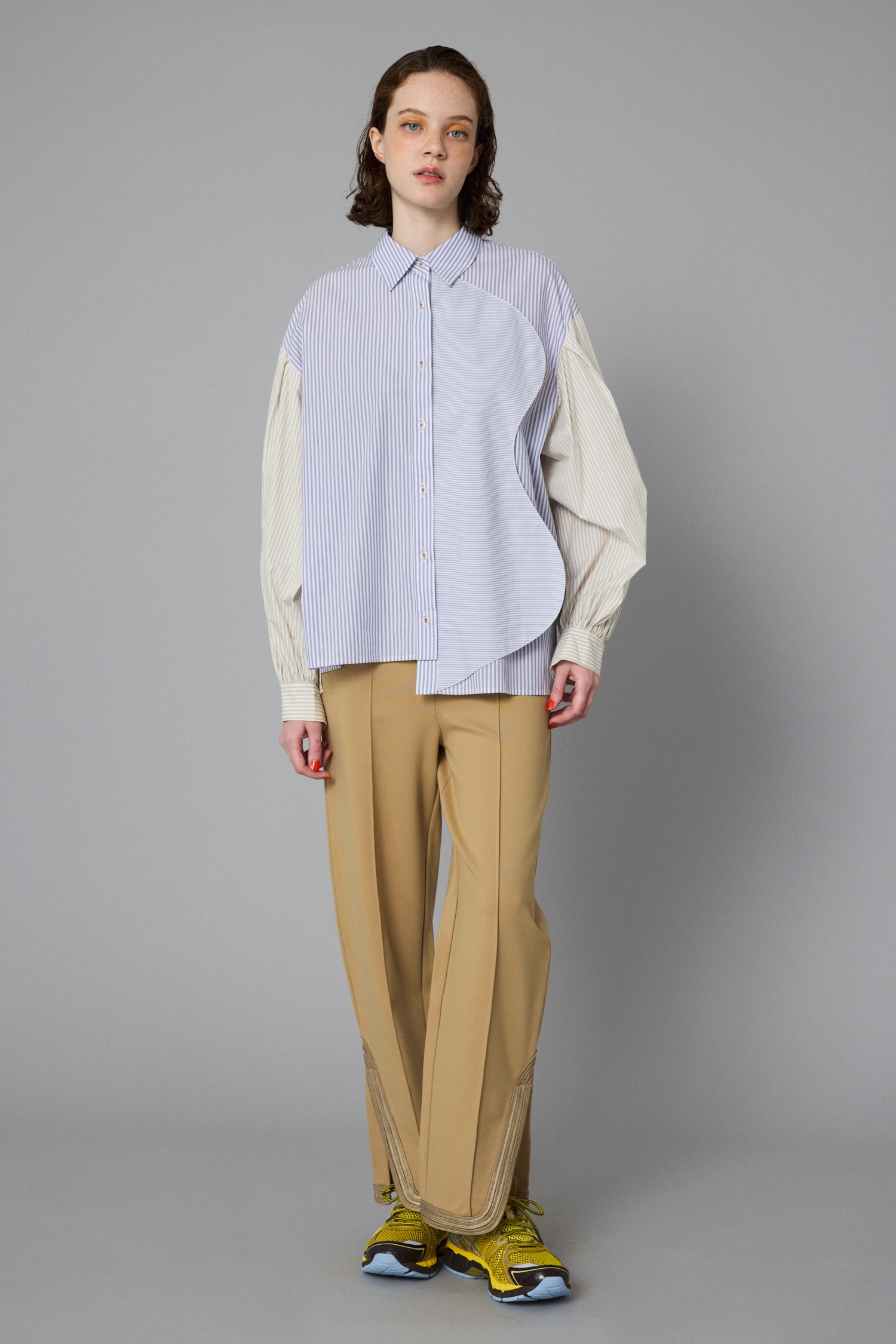 HeRIN.CYE | Wave motif big shirt (シャツ・ブラウス ) |SHEL'TTER