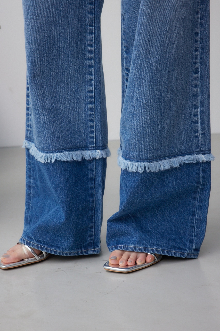 AZUL BY MOUSSY | AZUL DENIM スウィッチングバイカラーデニム (ワイド