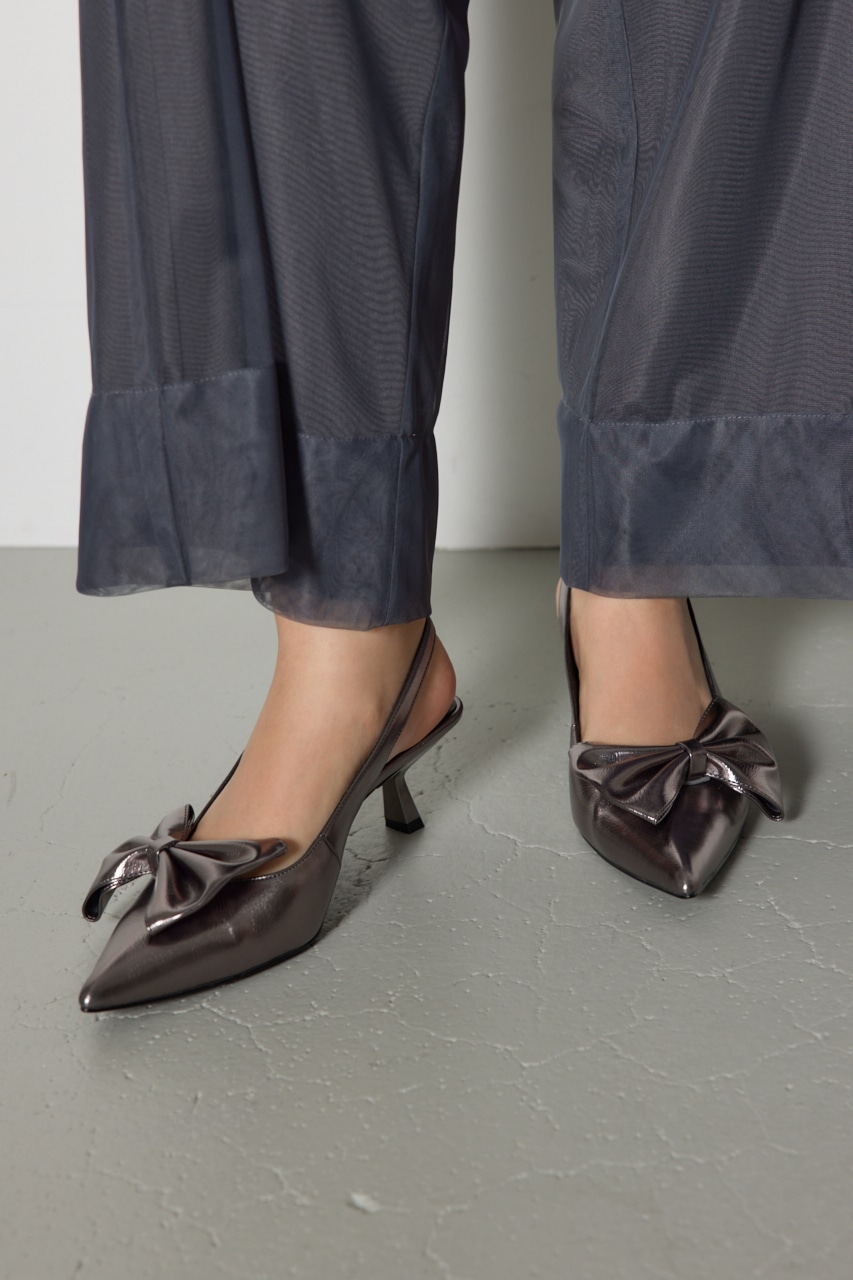 rienda | リボンデザインローヒールミュール (サンダル ) |SHEL'TTER