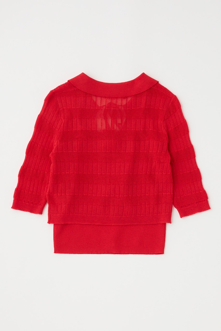 MOUSSY | KNIT CAMI & RIBBON シャツセット (ニット ) |SHEL'TTER WEBSTORE