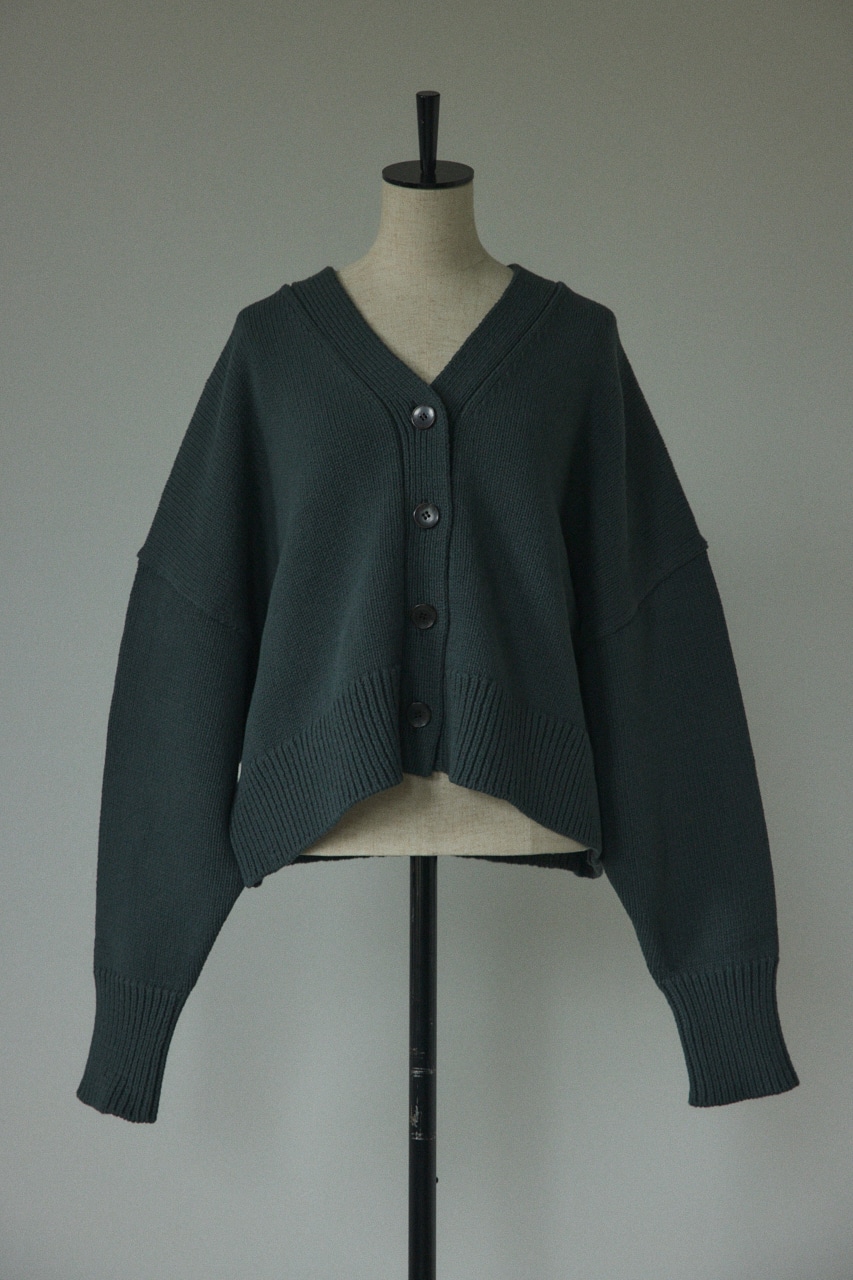 BLACK BY MOUSSY | cotton knit cardigan (カーディガン ) |SHEL'TTER