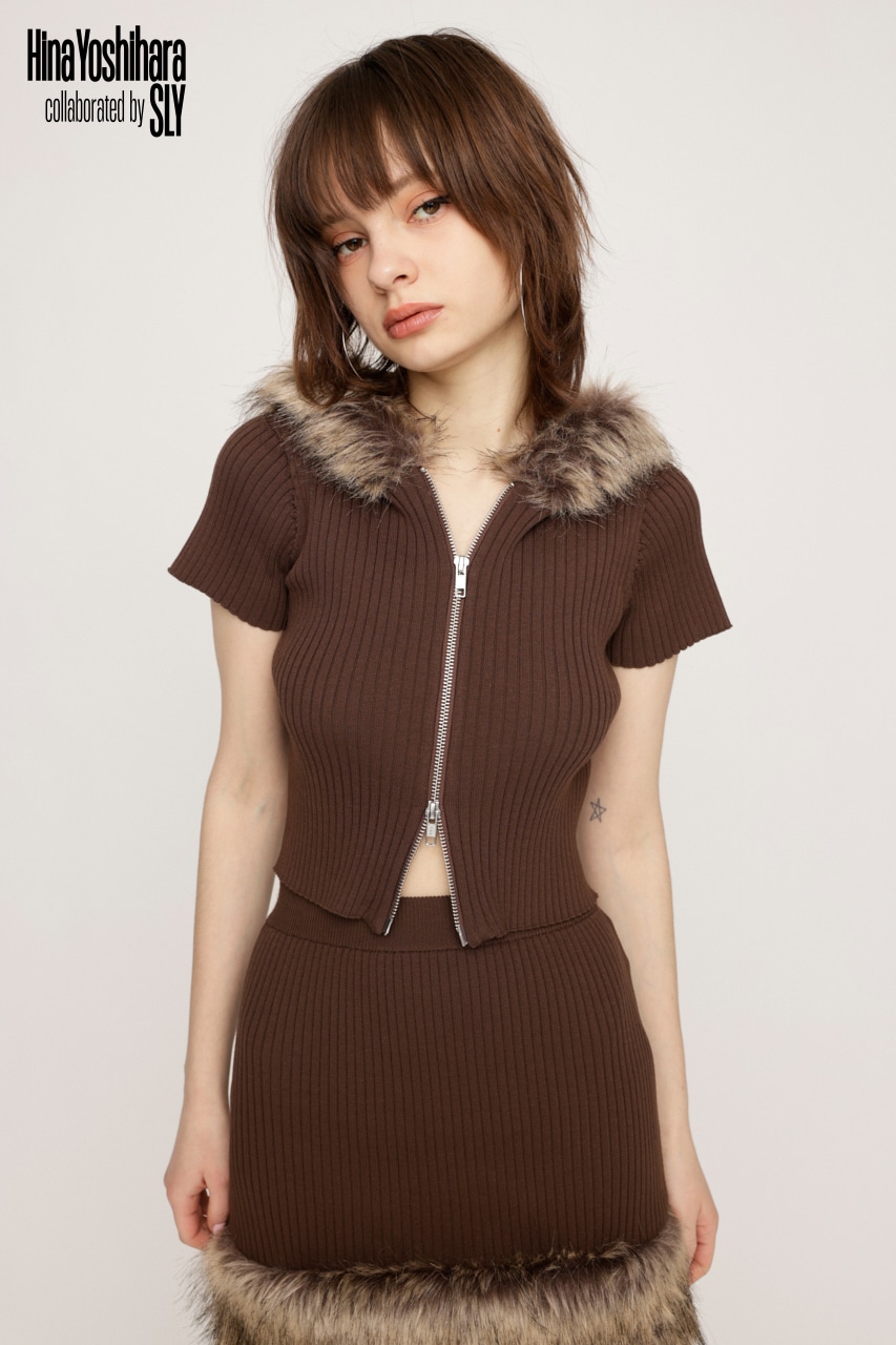 SLY | HinaYoshiharaxSLY KNIT HOODIE (ニット ) |SHEL'TTER WEBSTORE