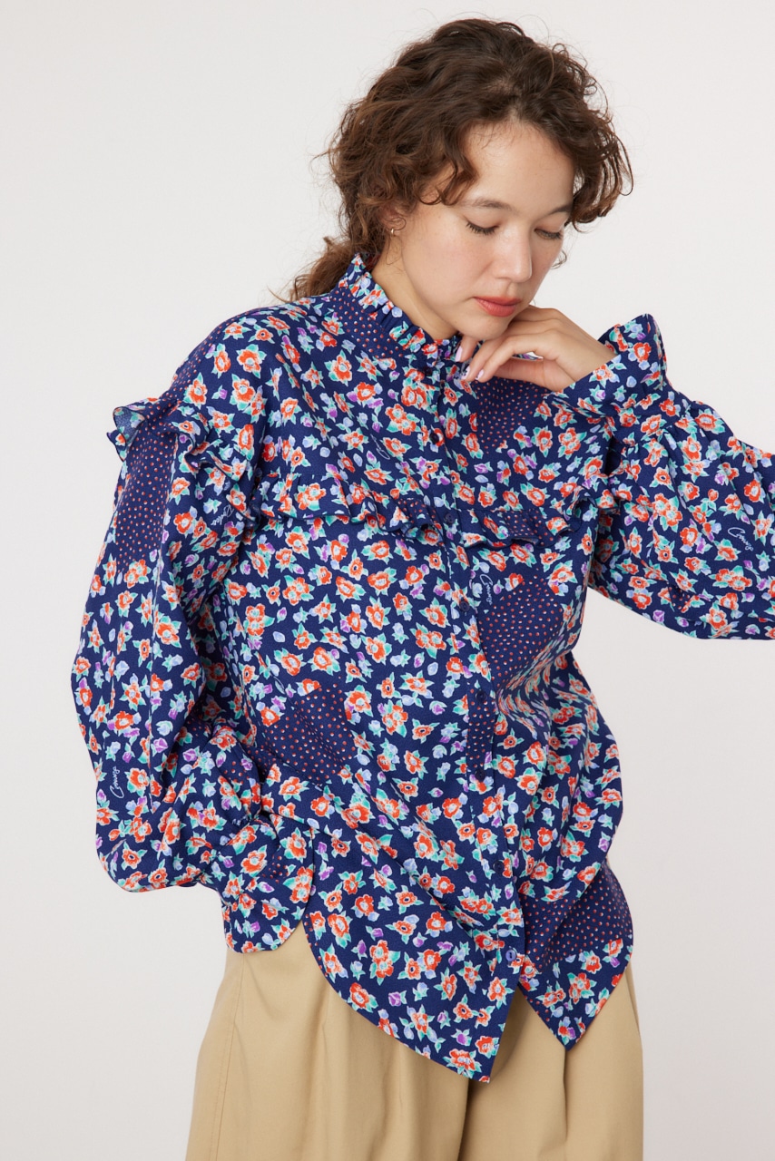 RODEO CROWNS WIDE BOWL | floral ブラウス (シャツ・ブラウス ) |SHEL