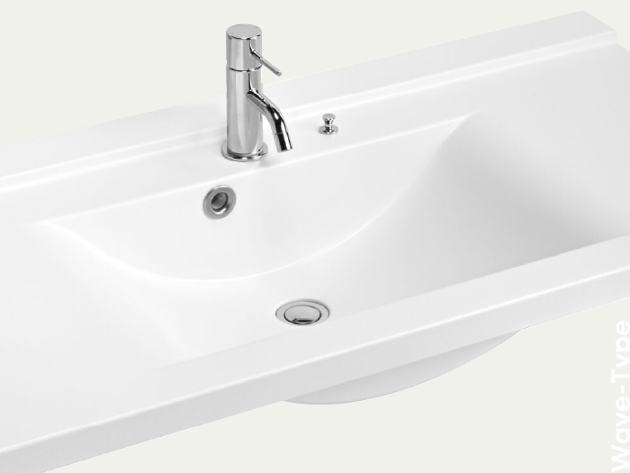 セミオーダー人工大理石一体洗面カウンターFlex Sink(ﾌﾚｯｸｽｼﾝｸ) ｳｪｰﾌﾞ