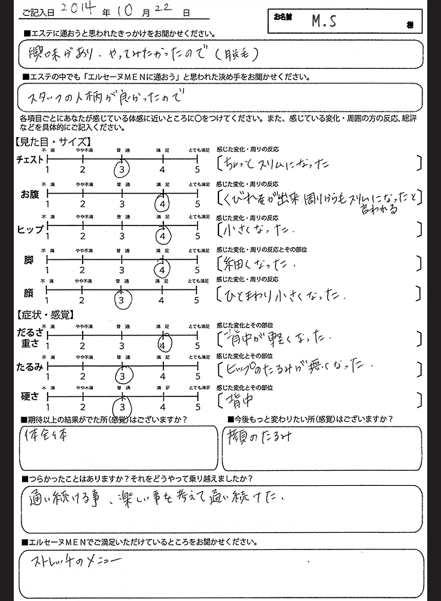 ボディコース（痩身）｜エルセーヌMEN