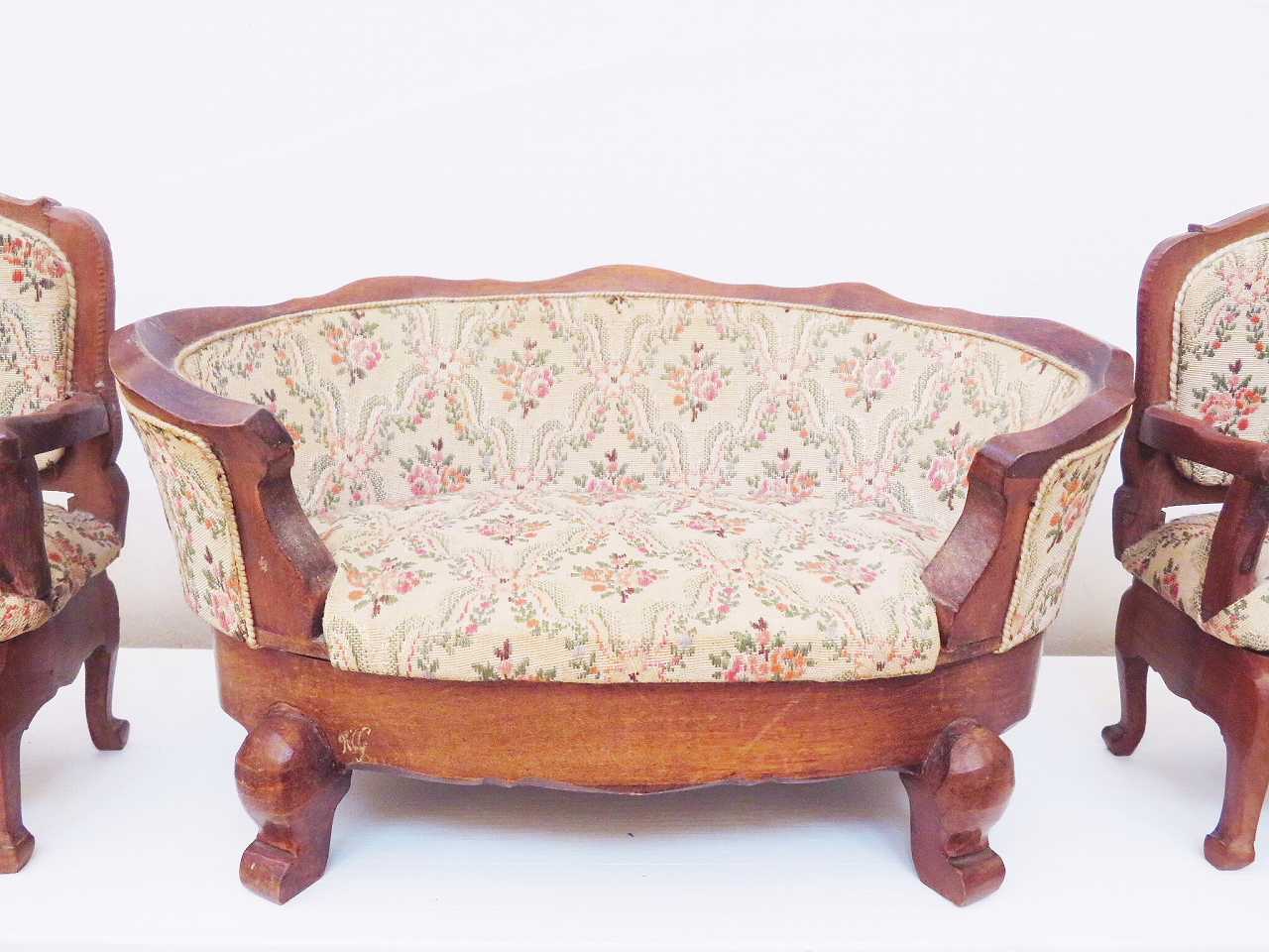 レア ドール用 ソファ＆チェアセット - 薔薇と天使のアンティーク