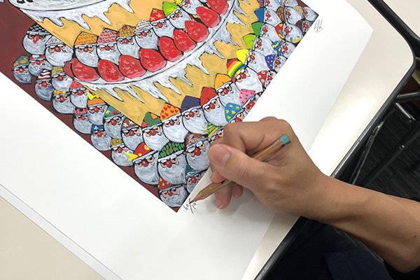 送料無料）【直筆サイン入り複製原画】谷口智則 『100にんの