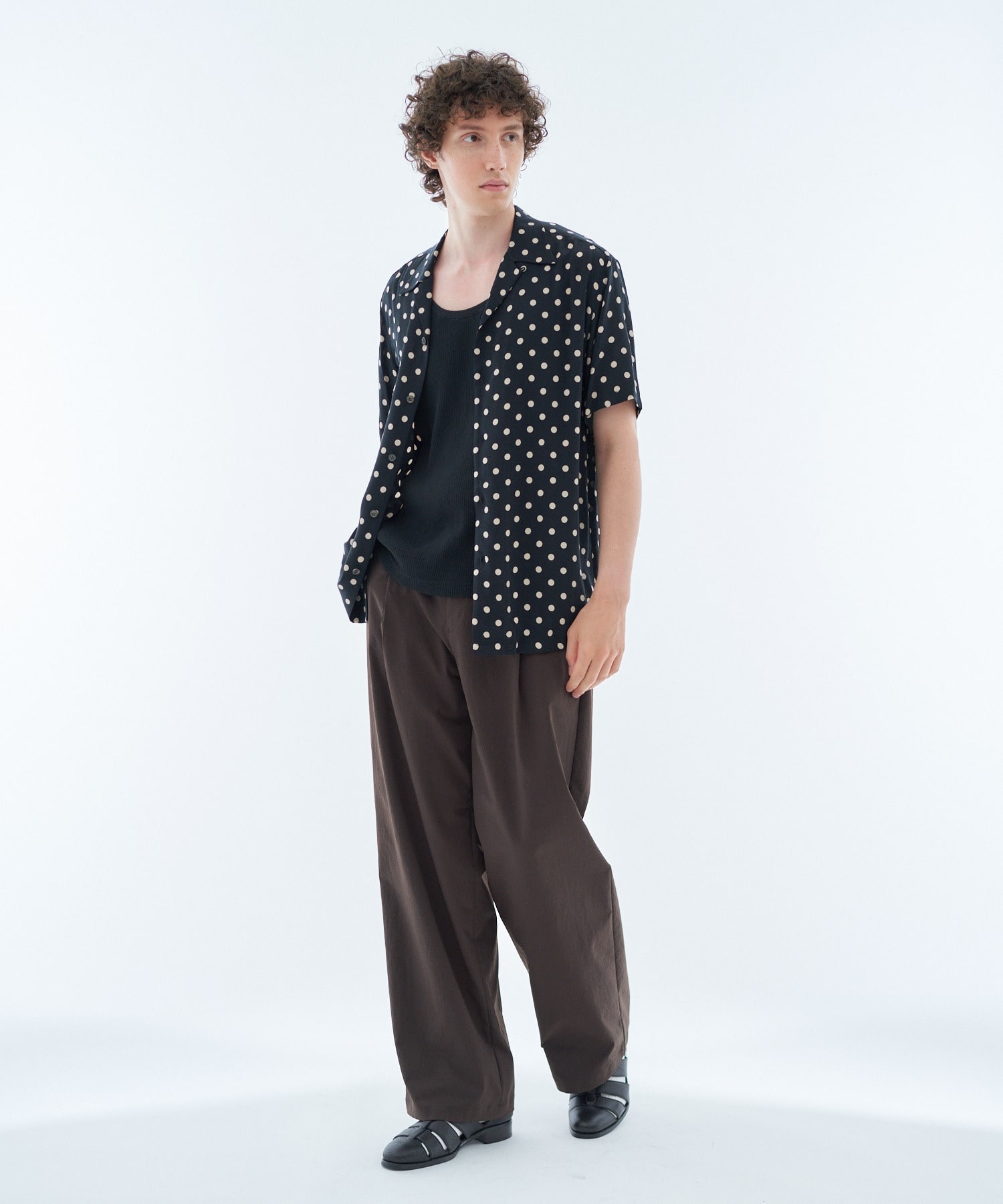 ESTNATION / ドット柄オープンカラーシャツ｜ESTNATION ONLINE STORE