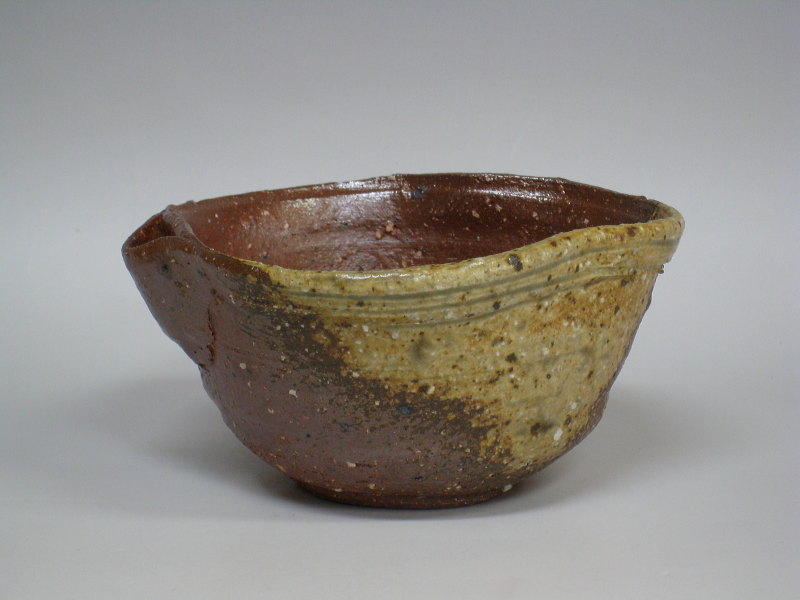 茶道具商（有）越中屋 信楽片口形向付 五客揃 三代高橋楽斎造 共箱